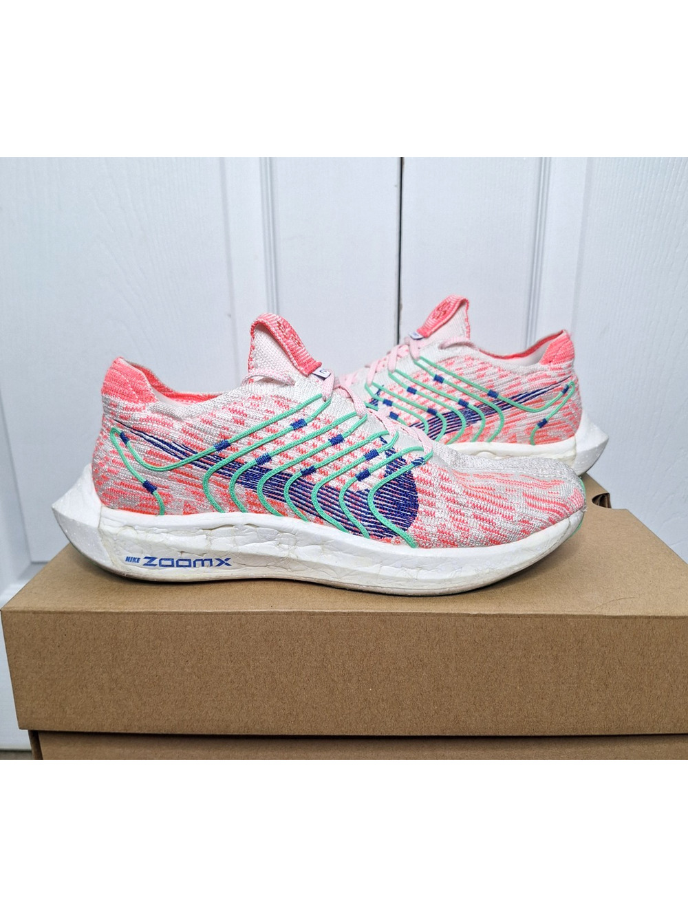 Nike Pegasus Turbo Next Nature White Hot Punch Pink FJ4546 100 sz 8.5 Women's